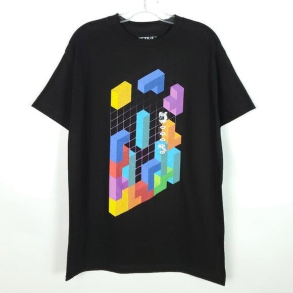 Tetris T-shirt 3D Gamer Unisex Size Small - Picture 1 of 1
